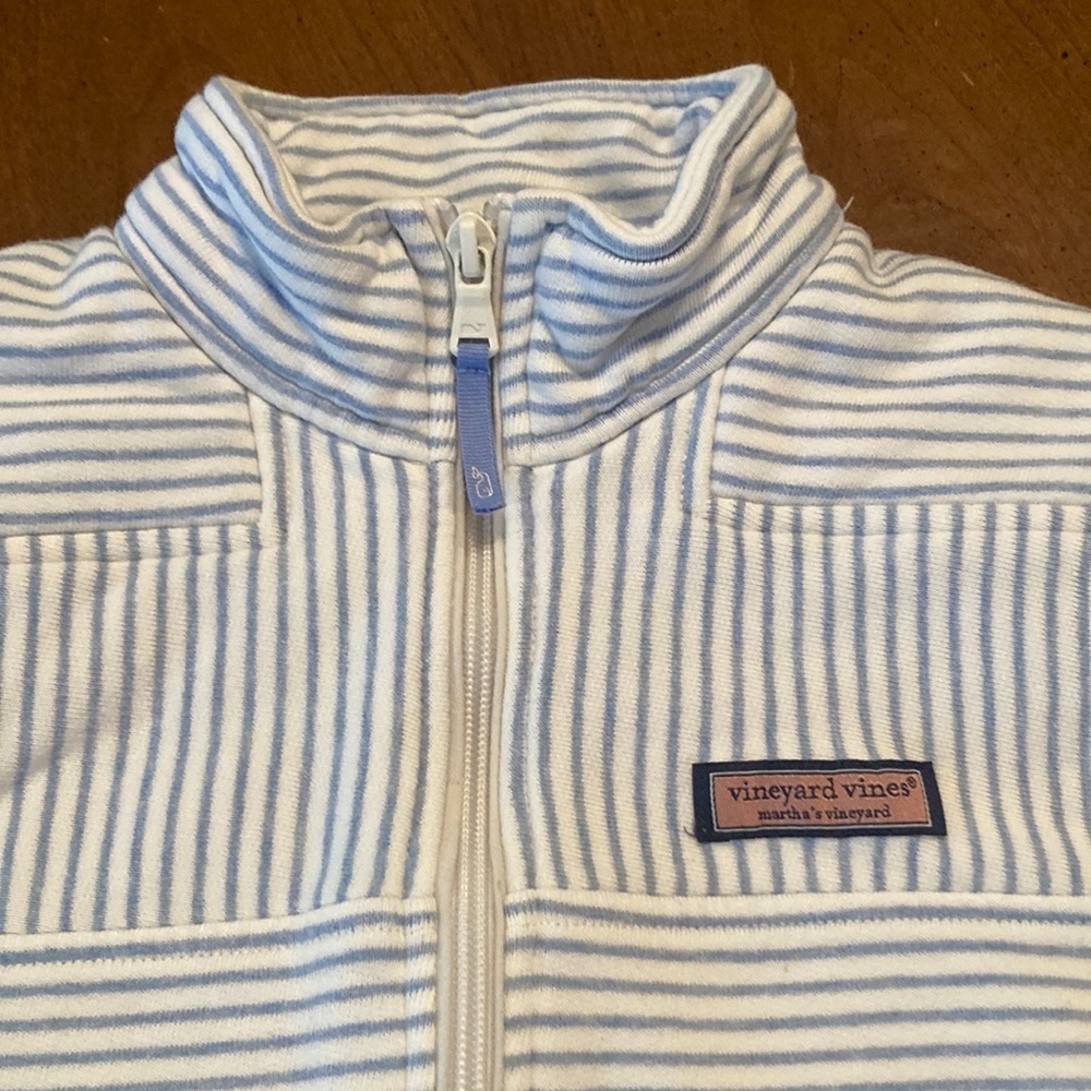 VINEYARD VINES Long Sleeved 1/4 Zip Shep Shirt - size womens XXS - Picture 2 of 15